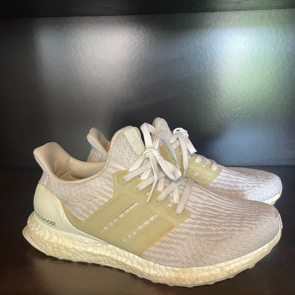Adidas UltraBoost Triple White Running Shoes